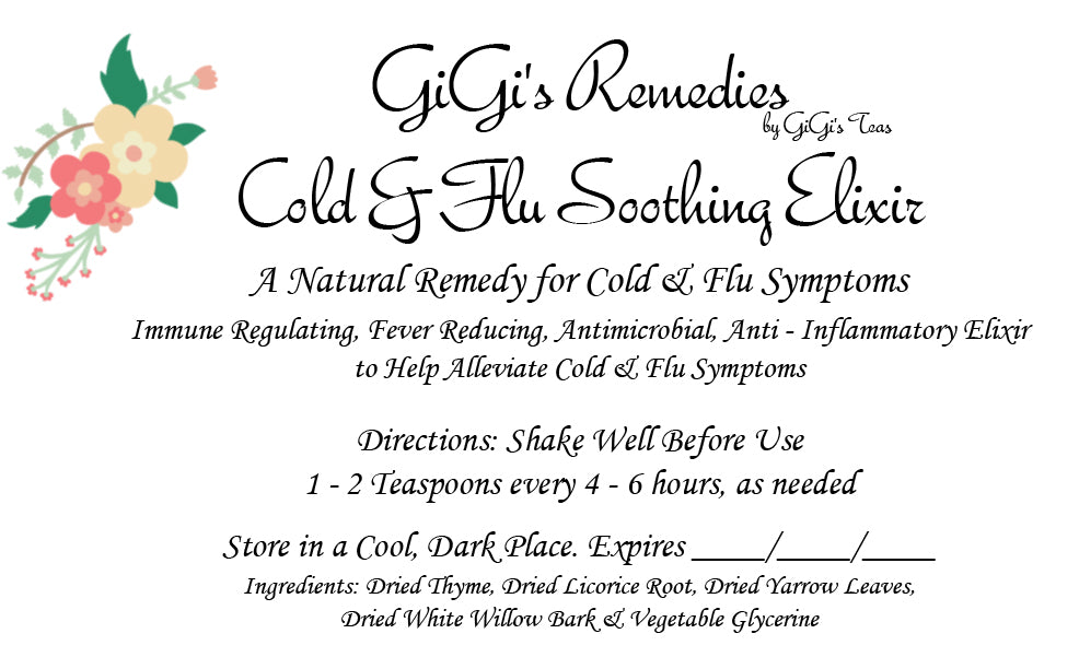 GiGi's Cold & Flu Soothing Elixir - 8oz