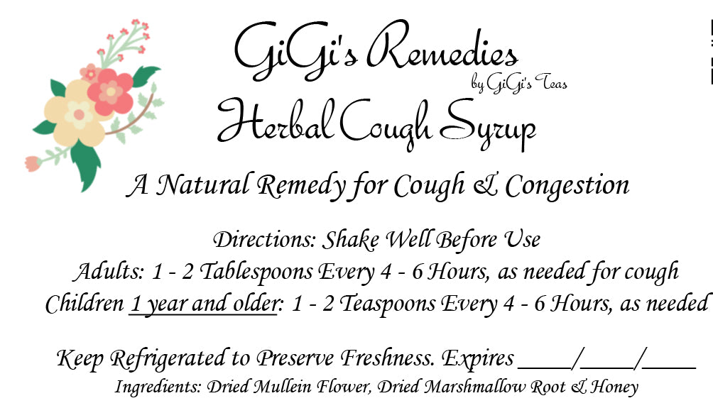 GiGi's Herbal Cough Syrup - 8oz