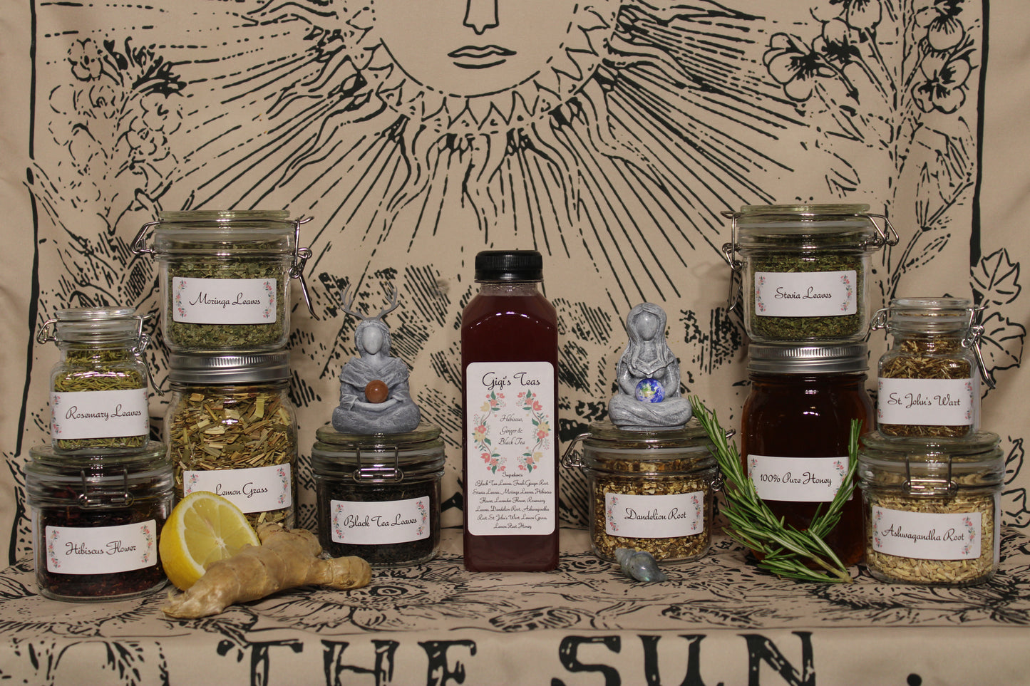 SAMPLE 2oz - GiGi's Black Tea, Hibiscus & Ginger Iced Tea