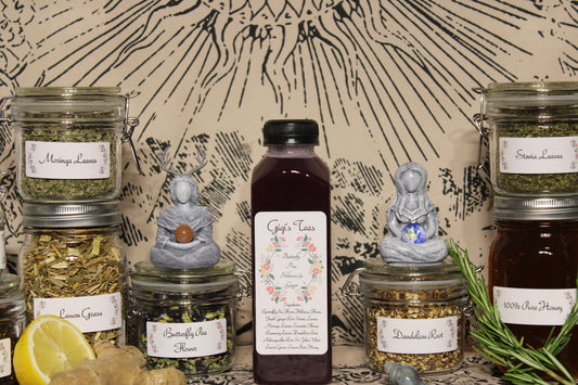 GiGi's Butterfly Pea, Hibiscus & Ginger Iced Tea - 16oz