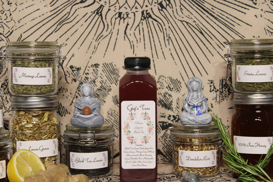 GiGi's Black Tea, Hibiscus & Ginger Iced Tea  - 16oz